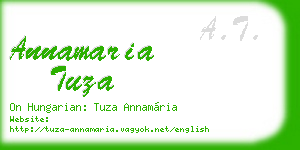 annamaria tuza business card
